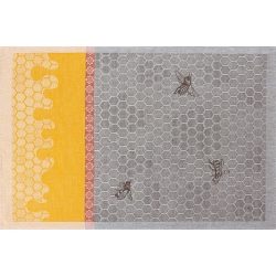 Ręcznik ścierka kuchenna Pasieka pszczoły lniano-bawełniana